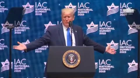 HERE'S TRUMP LICKING ZIONIST HOLOCAUST BALLS FOR AN HOUR IN 2019...