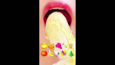 asmr EMOJI FOOD JELLY HONEY TANGHULU eating sounds ASMR SATISFYING sounds