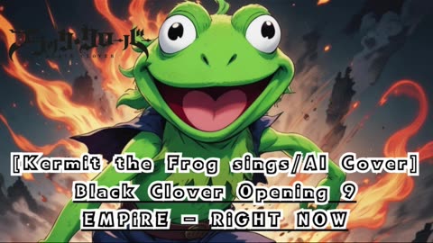 [Kermit the Frog sings/AI Cover] Black Clover Opening 9 EMPiRE - RiGHT NOW