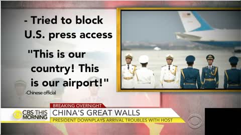 NO RED CARPET FOR OBAMA. CHINA HAS HIM EXIT VIA LUGGAGE EXIT.