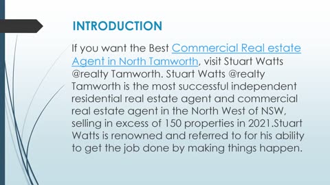 Best Commercial Real estate Agent in North Tamworth