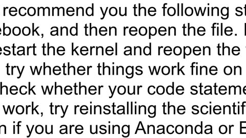Cannot execute code in some of Jupyiter ipython notebook cells