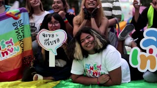 Celebrations hit Bangkok's streets as same-sex marriage bill endorsed