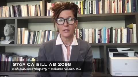 Dr Melanie Gisler on California AB 2098