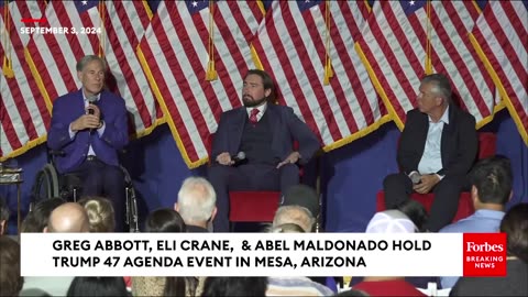 Trump 47 Agenda Event: Greg Abbott, Eli Crane Hold Town Hall Event In Mesa, Arizona