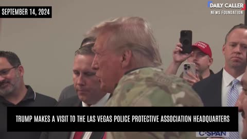 WATCH: Trump Visits Las Vegas Police Protective Association Headquarters