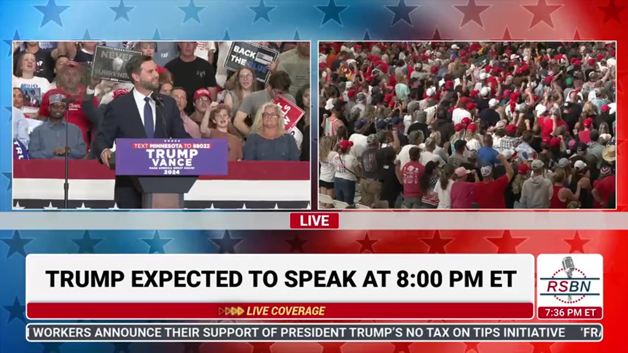 Trump Rally in Minnesota: VP J.D. Vance speaks at Trump Rally in St ...