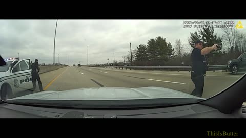 Cruiser cam footage shows police chase that shut down I-70 in Huber Heights