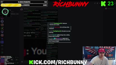 Rich Bunny and his top mod confront a pedophile