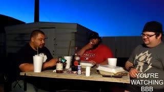 Huge BJ's Burger Challenge! Yedy and Texas w/ StunBaton