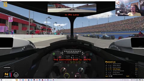 iRacing B Fixed IndyCar Series Oval from Auto Club 8/8/24. RIP Auto Club.