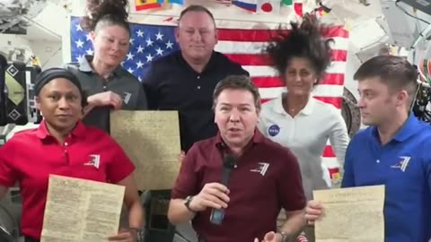 NASA Astronauts Send Fourth of July 2024 Wishes From the International Space Station