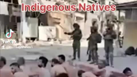 Genocide Joe's Jewish Gestapo Boys Abusing Indigenous Native Palestinians