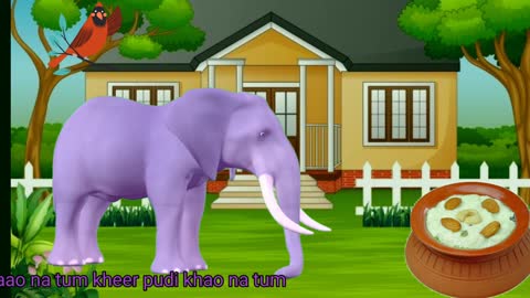 हाथी राजा कहाँ चले l hathi raja l elephant rhyme Hindi nursery rhymes #hathi #poem #song