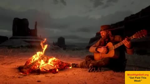 Red Canyon | Relaxing Red Dead Redemption 2 Inspired Ambience | Ambient Acoustic Guitar Music