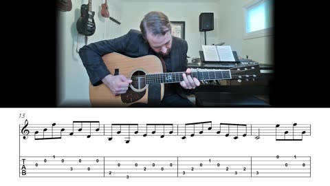 Great Speckled Bird - Bluegrass Crosspicking Guitar Lesson (Sheet Music + TAB)