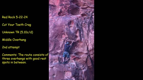 Red Rock TR Climbing Beta Series E16: Cut Your Teeth Crag: Unknown TR (5.10c/d)