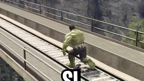 TREN vs SUPERHEROES en GTA 5