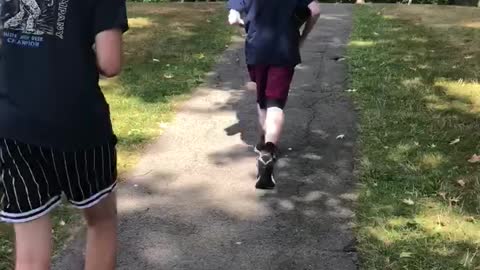 Drummer Boys Invade Bruce Park w/ their Djembe Drums (Part 1)