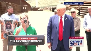 Trump Holds Press Conference At The Border In Arizona