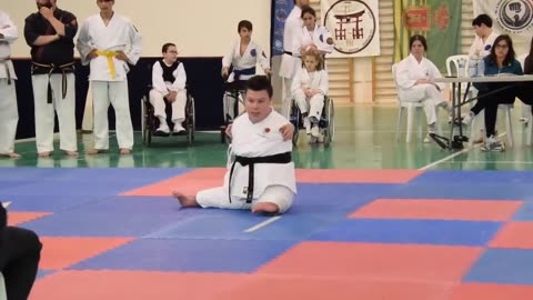 Adapted Karate - Special Needs Federation of Karate. The Kata Emp is this.