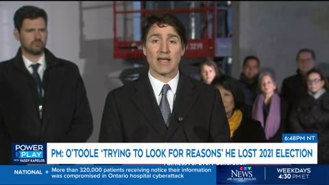 Trudeau dismisses O'Toole, says he wants 'reason' for election loss