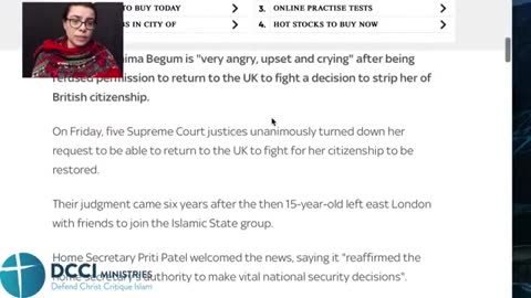 Shamima Begum. It's OK to behead.