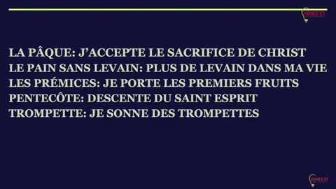 ÉTUDE BIBLIQUE_ LE CALENDRIER DU SANCTUAIRE, L'ÉVANGILE DANS LES FÊTES JUIVES