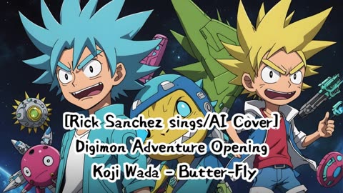 [Rick Sanchez sings/AI Cover] Digimon Adventure Opening Kōji Wada - Butter-Fly