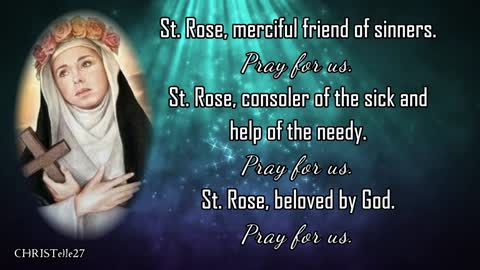 ST. ROSE OF LIMA NOVENA : Day 3 | Patron Saint of Embroiderers, Gardeners, Florists, etc.