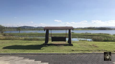 Sitting By The Lake. Relaxing sounds. Drift into your own happiness.