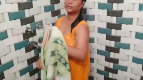 Cute Beautiful Bhabhi Hot Bath Vlog 💕💕