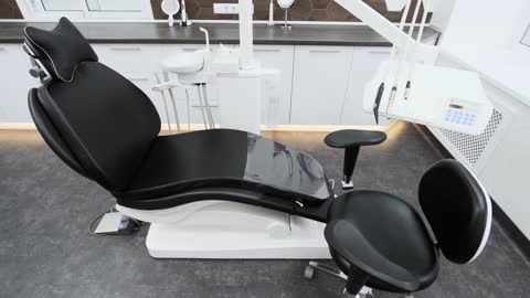 Black and white Dental Chair Cover Elastic Waterproof Protective Case.