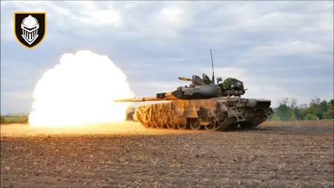 Ukrainian Tank Slow Motion Fire Drills