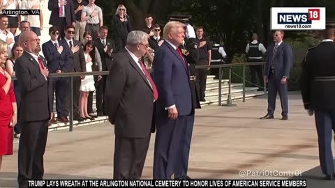 The real Commander in Chief lays a wreath at Arlington National Cemetery this