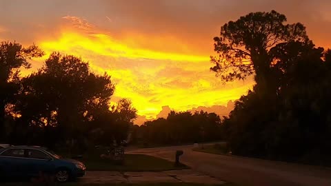 Stunning Sunset After Hurricane Debby in North Port Florida