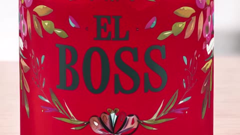 Feeling Like a Boss? Sip in Style with This Floral Glass! #ElBoss #FloralVibes