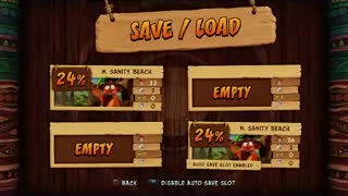 Crash Bandicoot N-sane Trilogy Easy Lives Glitch