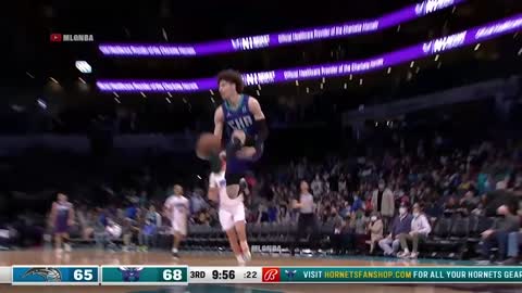 LaMelo Ball and Miles Bridges practicing for the dunk contest 👀-720p