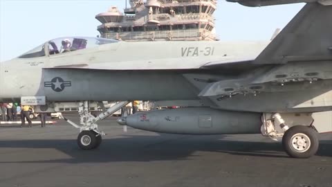 USS GEORGE H.W. BUSH CVN 77 Flight Deck Operations