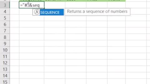 How to use the sequence function in excel | Technical Buddy #technicalbuddy #excel #excelshortcuts