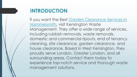 Best Garden Clearance Services in Hammersmith