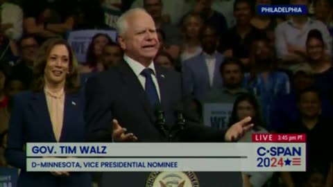 Tim Walz Takes Aim at GOP Opponents in Philadelphia Rally