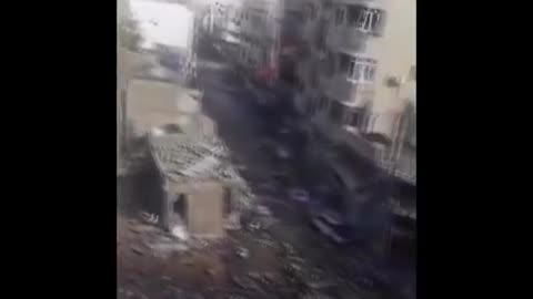 The aftermath of Israeli attacks in the Gazan city of Khan Yunis