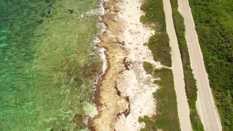 sunny day on the east coast of cozumel #drone