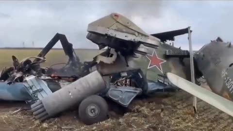 Shot down helicopter of the Russian Armed Forces.