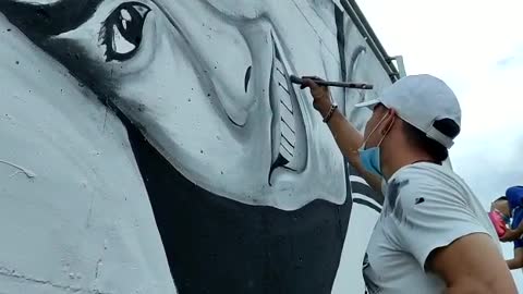 Mural en conmemoración por la muerte de la estudiante de medicina en Bucaramanga