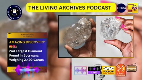 AMAZING DISCOVERY😍🚨: Second Largest Diamond Found in Botswana, Weighing 2,492-Carats