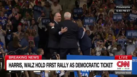 Tim Walz Awkwardly Shakes His Wifes Hand