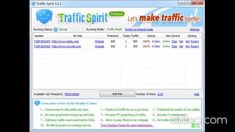 Download Jingling English version TrafficSpirit 10k Traffic Daily